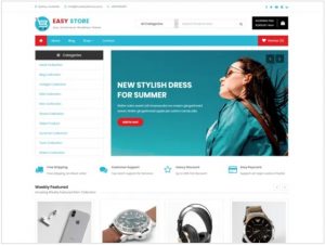 Easy store free theme for ecommerce