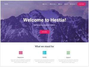 hestia free theme for blogs